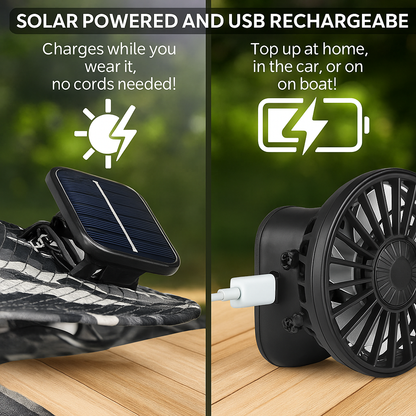 Verlo™ SolarBreeze – Solar Powered Cooling Hat